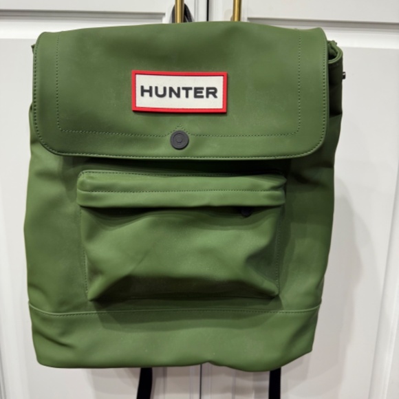 Green Hunter by Target Backpack with orange inside lining - Picture 3 of 8